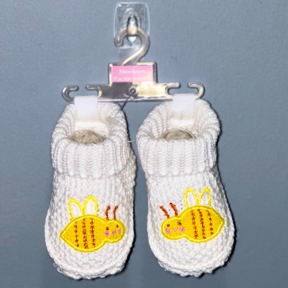Carters Newborn Bee Booties